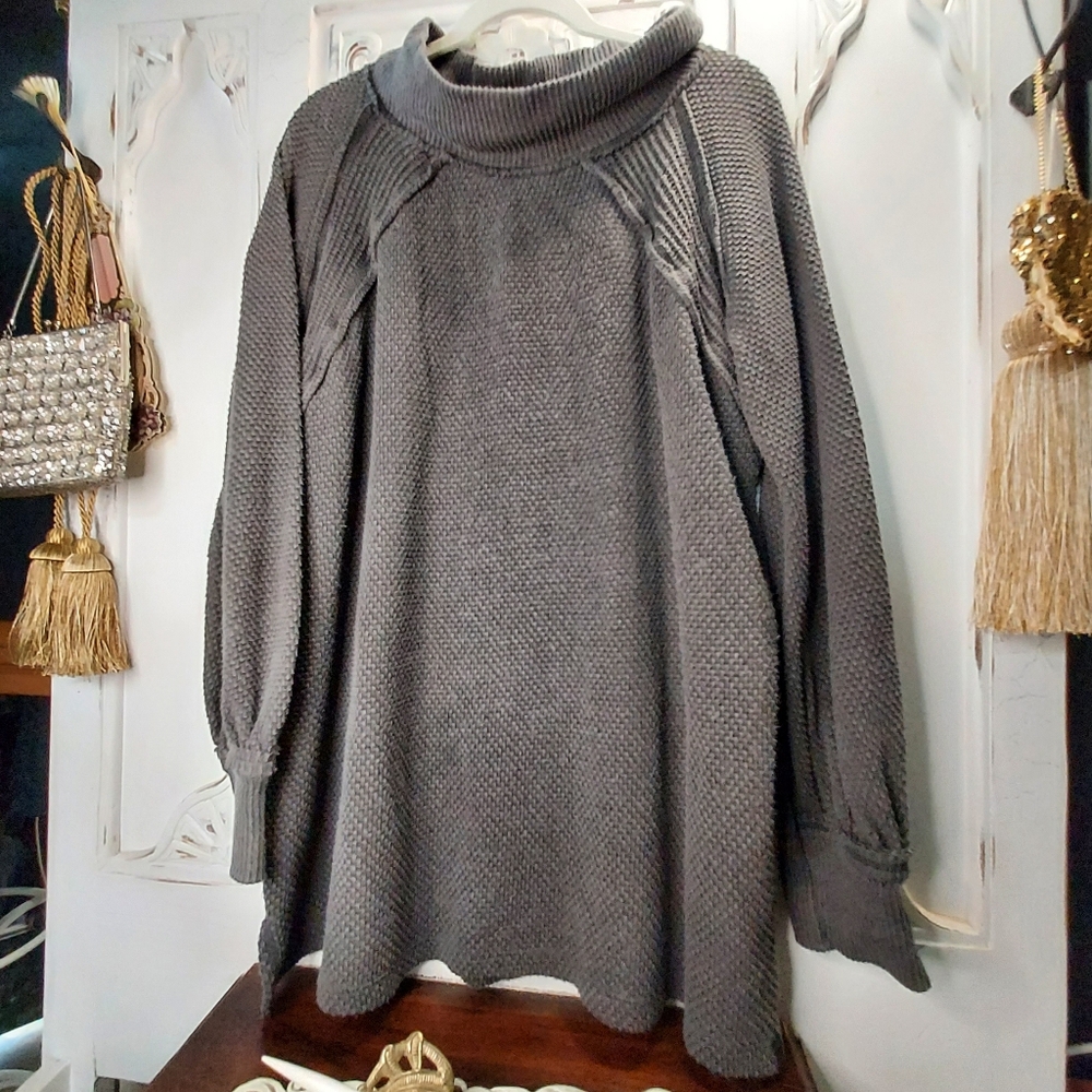 Free People, Oversized, Waffle Knit, Sweater, We the Free Collection, NWT